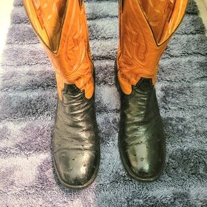 Rod Patrick Full Quill Ostrich Cowboy Boots